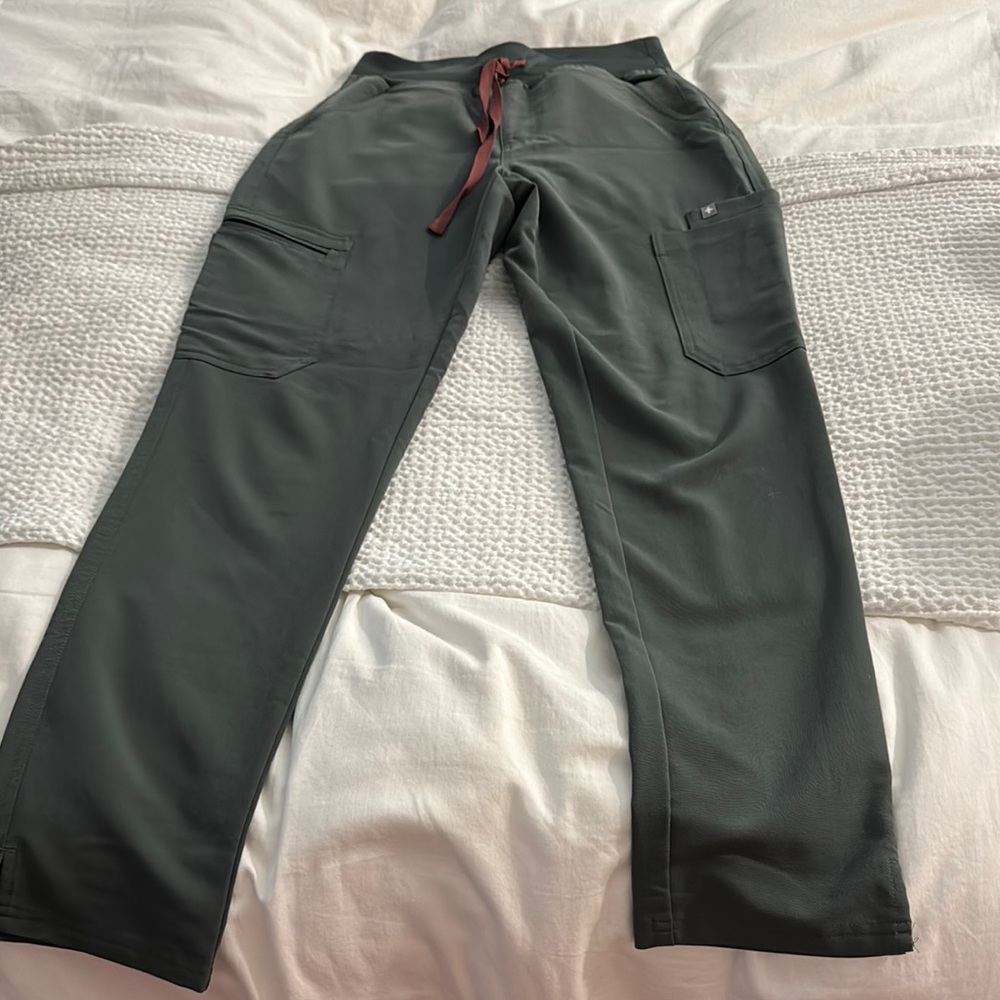 Women’s Olive Green Drawstring Utility Jogger Pants